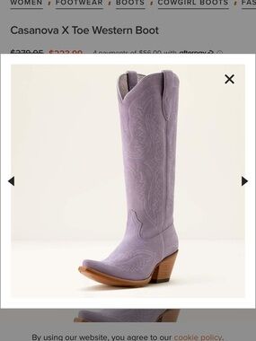 Ariat Casanova boot NWT